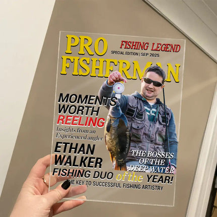 Fisherman Of The Year - Personalized Acrylic Plaque