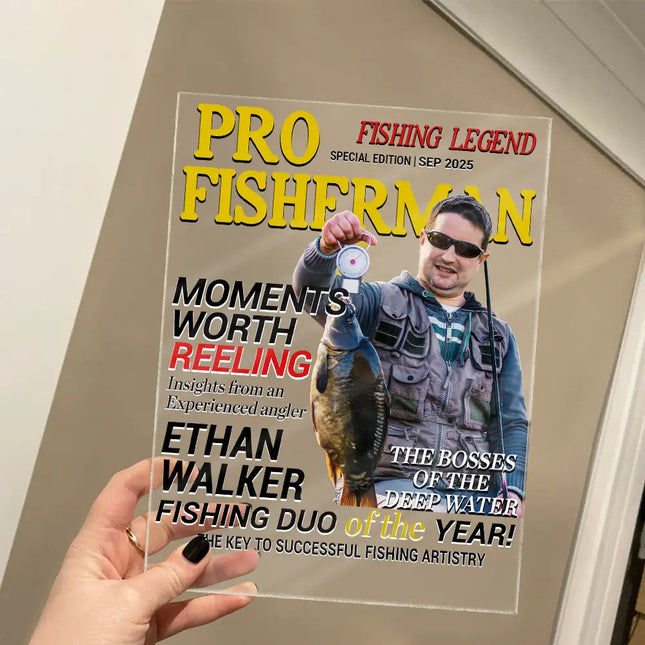 Fisherman Of The Year - Personalized Acrylic Plaque