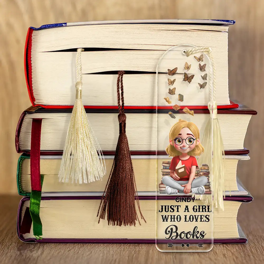 Reading World Belongs To Those Who Read - Personalized Acrylic Bookmark