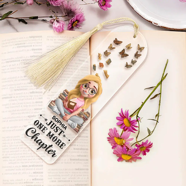 Reading World Belongs To Those Who Read - Personalized Acrylic Bookmark