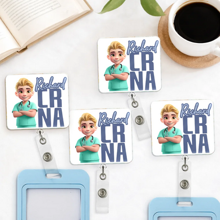Nurse Life Job Title - Personalized Badge Reel