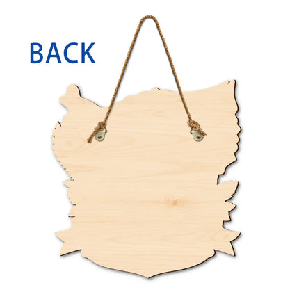 3D Effect God Bless America - Personalized Custom Shaped Wood Sign