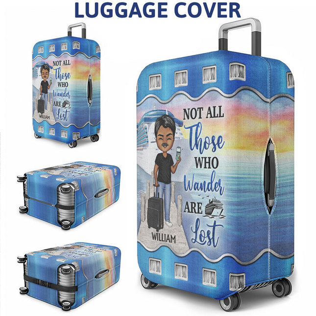 Just A Girl Boy Who Loves Cruising - Personalized Custom Luggage Cover