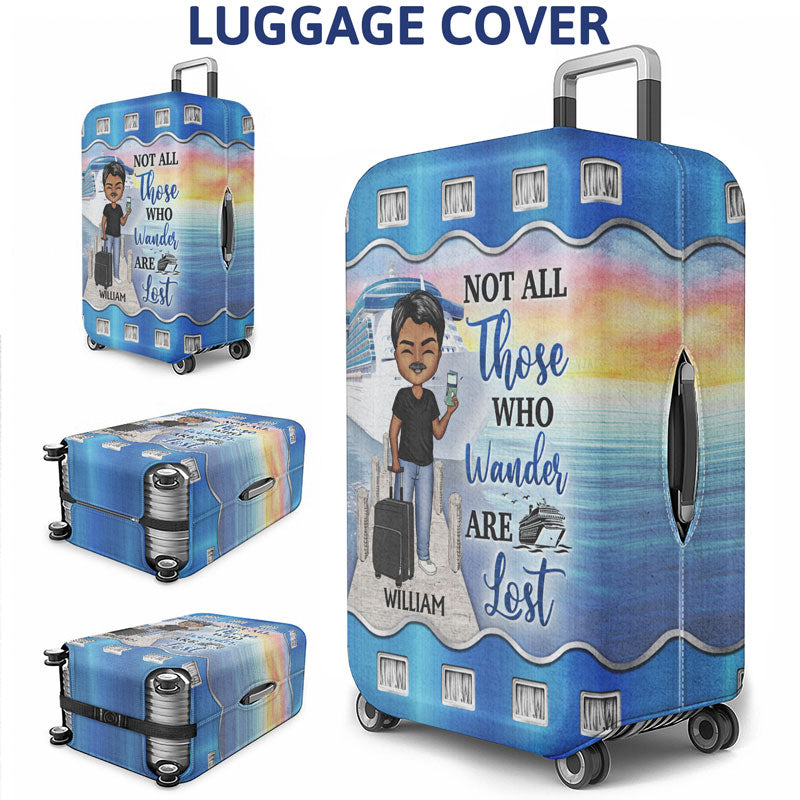 Just A Girl Boy Who Loves Cruising - Personalized Custom Luggage Cover