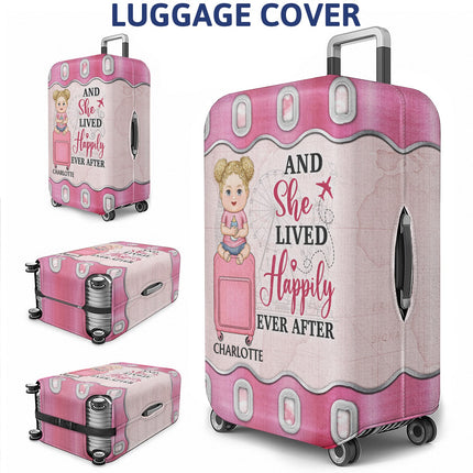 Just A Girl Boy Who Loves Traveling Cruising - Personalized Custom Luggage Cover