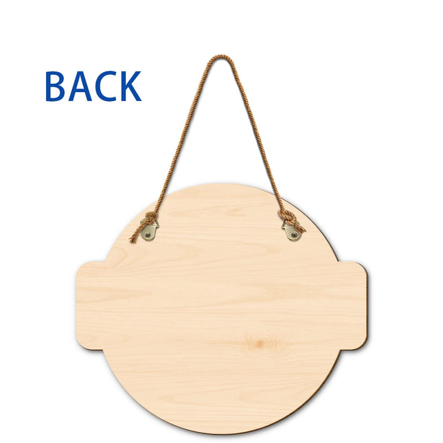 Welcome To Our Backyard Oasis - Personalized Custom Shaped Wood Sign