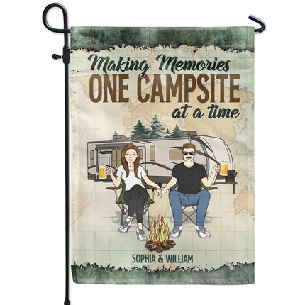 Making Memories One Campsite At A Time - Personalized Custom Flag
