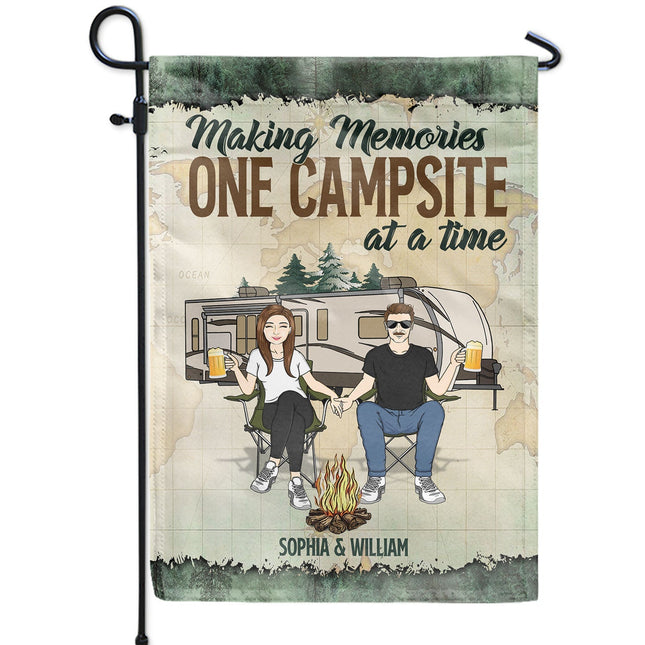 Making Memories One Campsite At A Time - Personalized Custom Flag