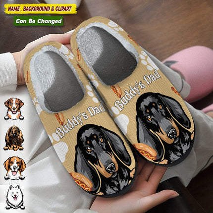 Accessories Pattern Dog Cat Plush Slippers