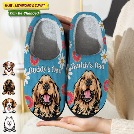 Accessories Pattern Dog Cat Plush Slippers