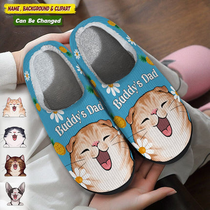 Accessories Pattern Dog Cat Plush Slippers