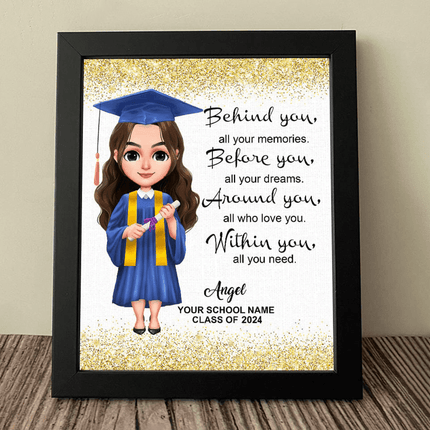 Chibi Graduation Picture Frame
