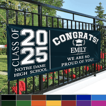 Congrats Class of 2026 Banner, Gift Idea Senior Graduation