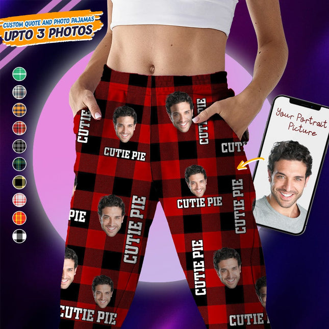 Custom Photo Human Face For Bestie Pajamas