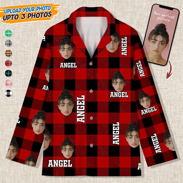 Custom Photo Human Face For Bestie Pajamas