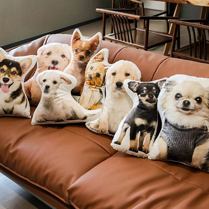 Custom Pet Photo Pillow, Personalized Shape Cushion