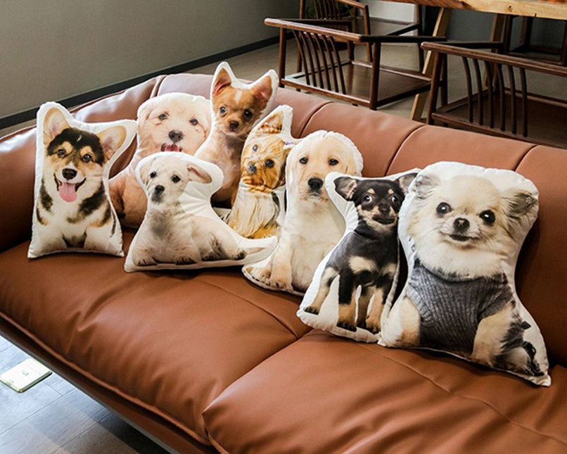 Custom Pet Photo Pillow, Personalized Shape Cushion
