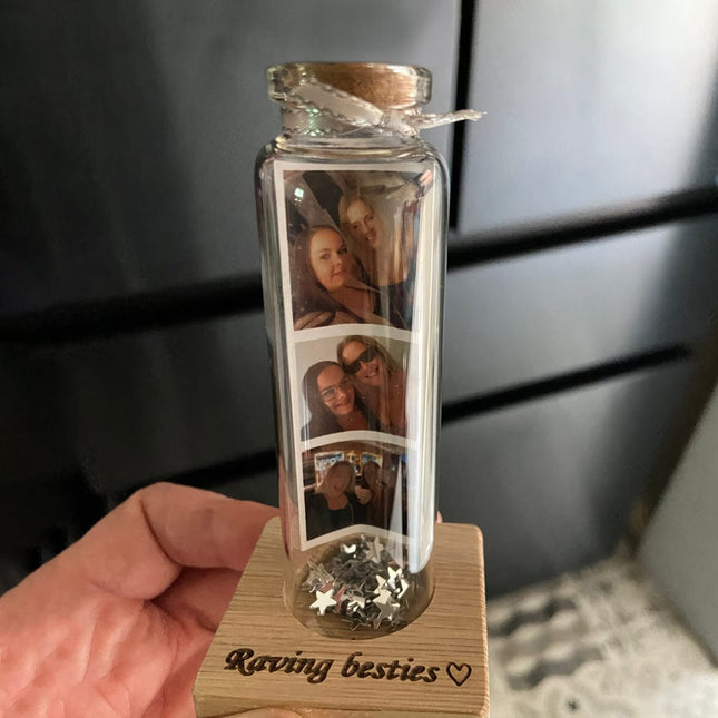 Custom Photo Best Friend Bestie Message In A Bottle