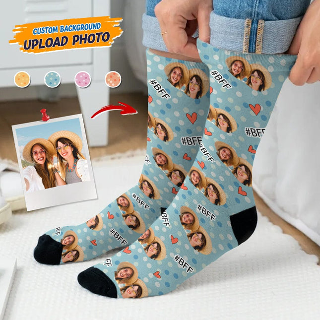 Custom Photo Bestie Socks