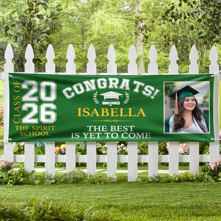 Custom Photo Congrats Class of 2024 Banner