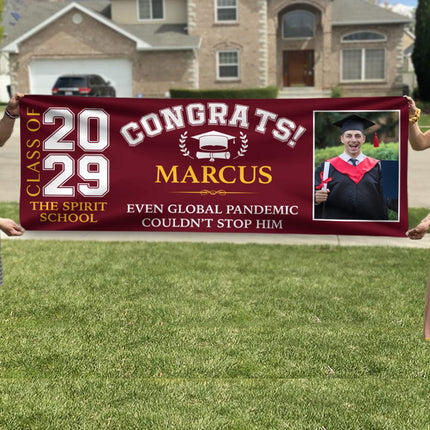 Custom Photo Congrats Class of 2024 Banner