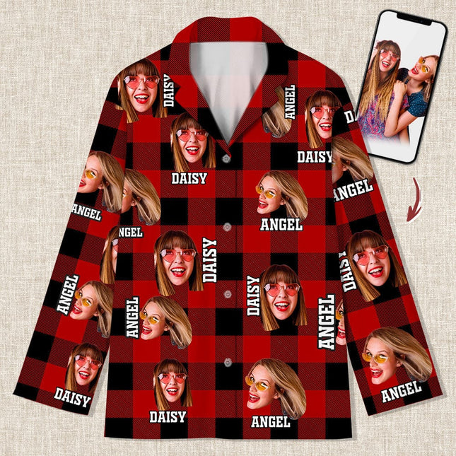 Custom Photo Human Face For Bestie Pajamas