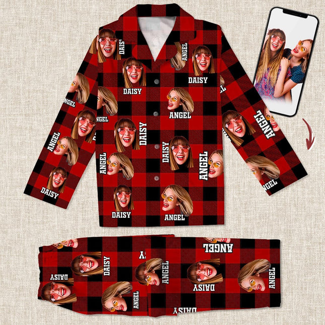 Custom Photo Human Face For Bestie Pajamas