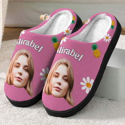 Custom Photo People Plush Slippers