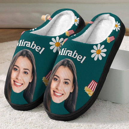 Custom Photo People Plush Slippers
