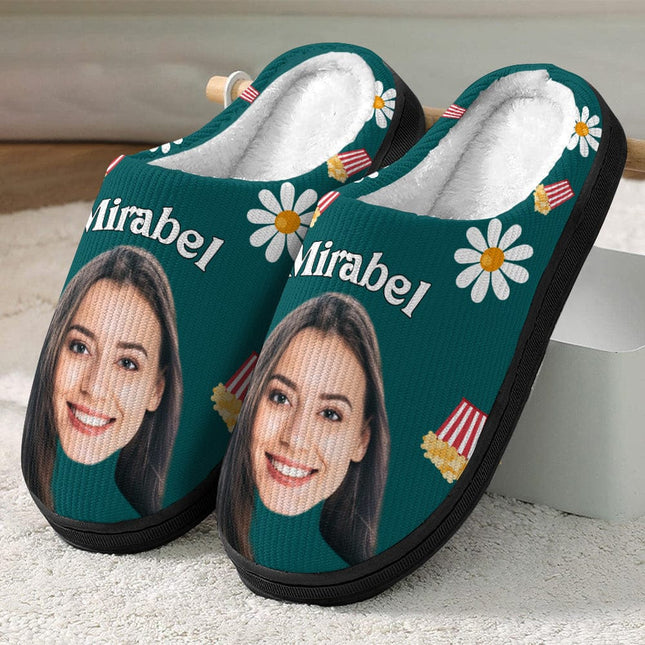 Custom Photo People Plush Slippers