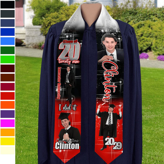 Custom Photo She Believed She Could Graduation Stoles