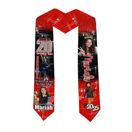Custom Photo She Believed She Could Graduation Stoles