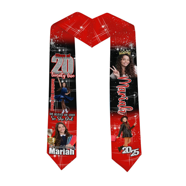 Custom Photo She Believed She Could Graduation Stoles