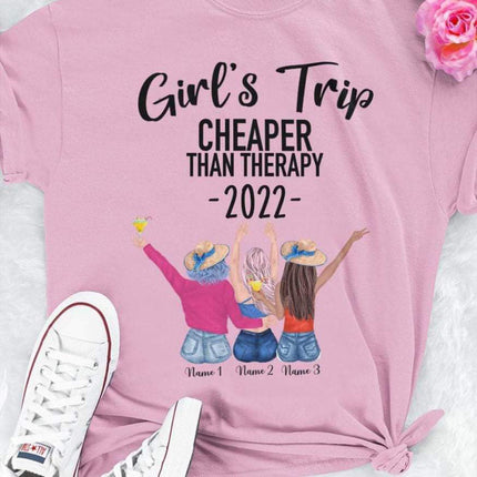 Girls Trip 2022 Than Therapy Best Friend Shirt