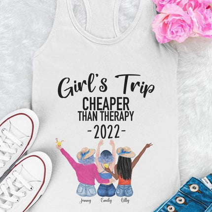 Girls Trip 2022 Than Therapy Best Friend Shirt