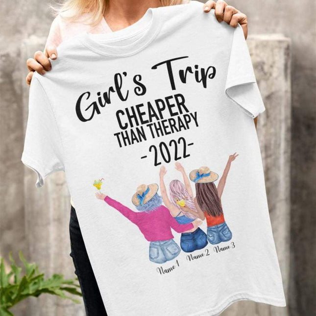 Girls Trip 2022 Than Therapy Best Friend Shirt