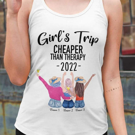 Girls Trip 2022 Than Therapy Best Friend Shirt