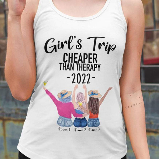 Girls Trip 2022 Than Therapy Best Friend Shirt