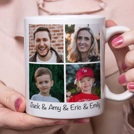 Personalized Custom Photo Family Coffee Mug