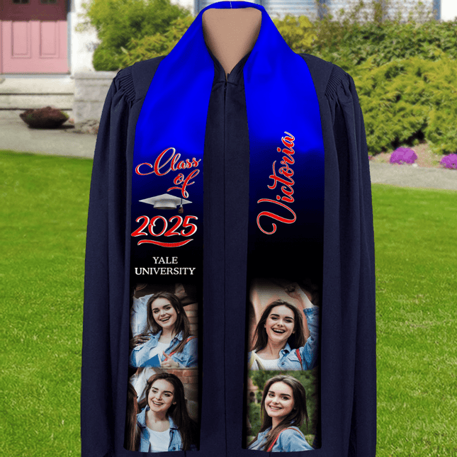 Photo Class of 2026 Stoles Sash, Graduation Gift, Senior Gift