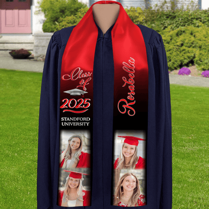 Photo Class of 2026 Stoles Sash, Graduation Gift, Senior Gift