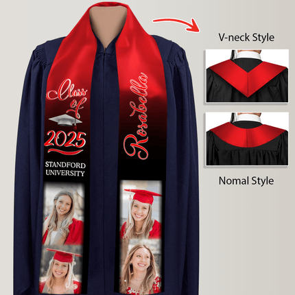 Photo Class of 2026 Stoles Sash, Graduation Gift, Senior Gift