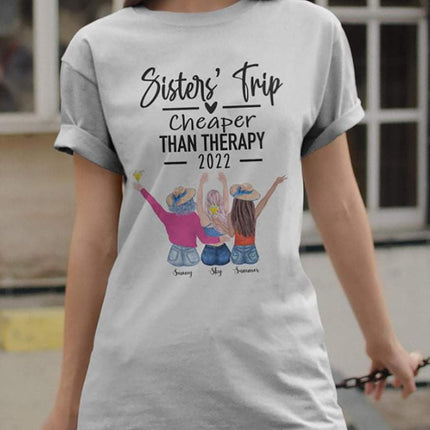 Sisters Trip Than Therapy 2021, Summer Sister Best Friend Shirt