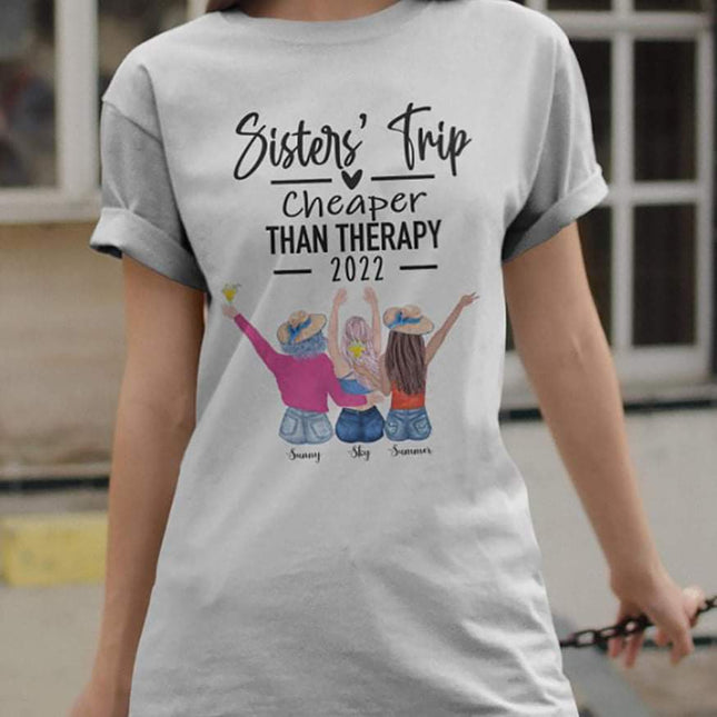 Sisters Trip Than Therapy 2021, Summer Sister Best Friend Shirt