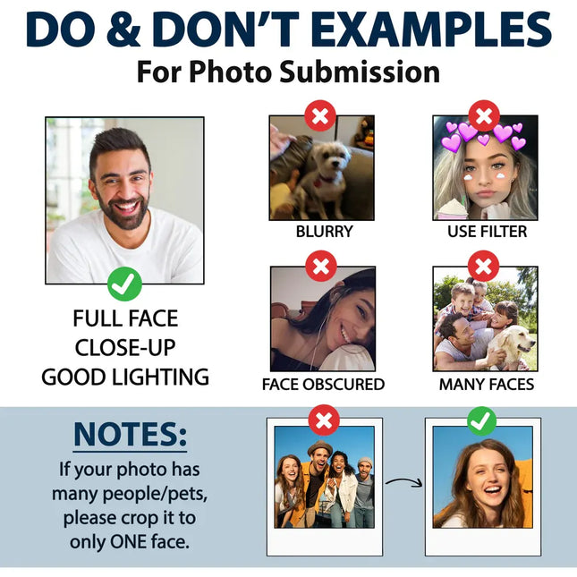 Custom Photo Funny Dog Cat Person Face - Personalized Badge Reel