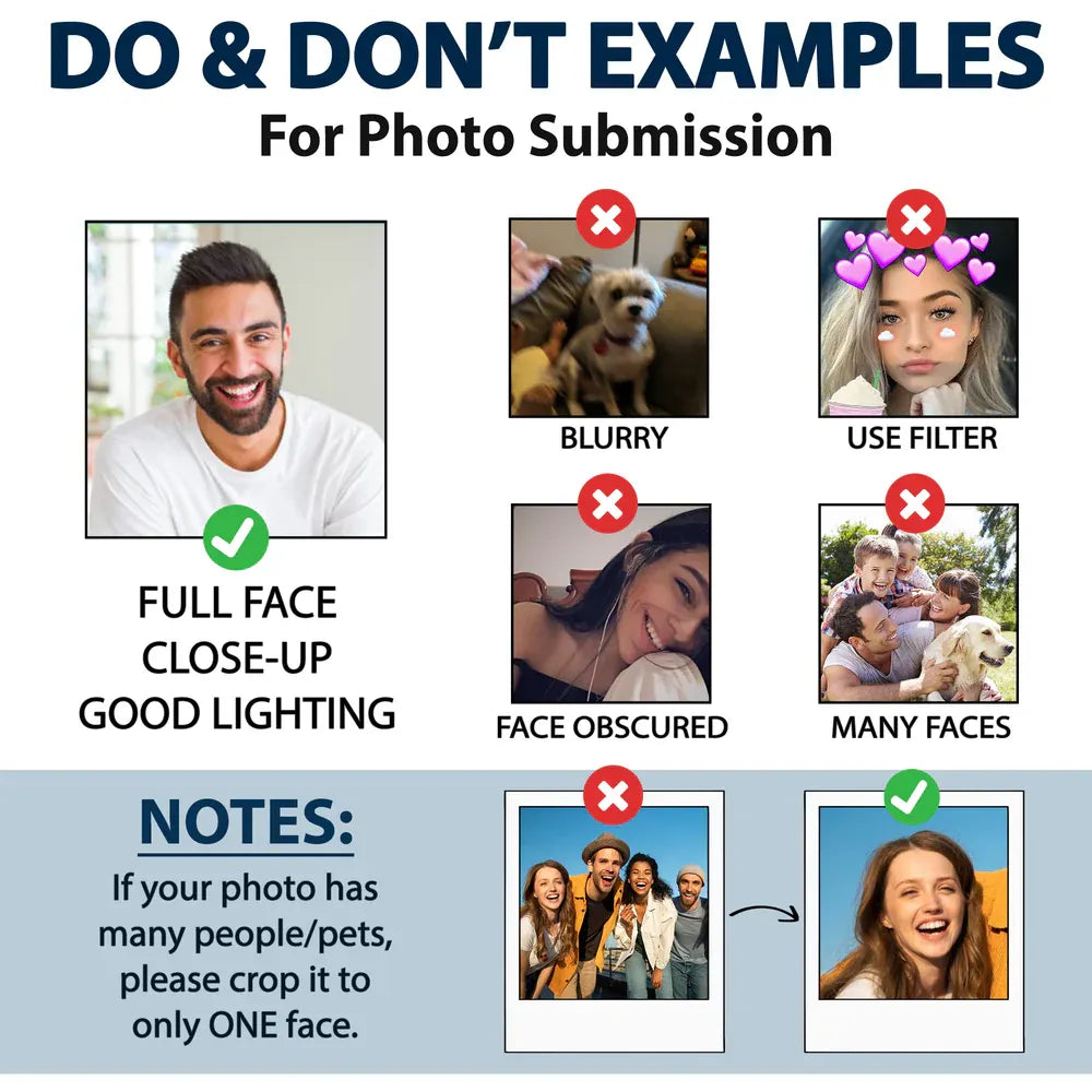 Custom Photo Funny Dog Cat Person Face - Personalized Badge Reel